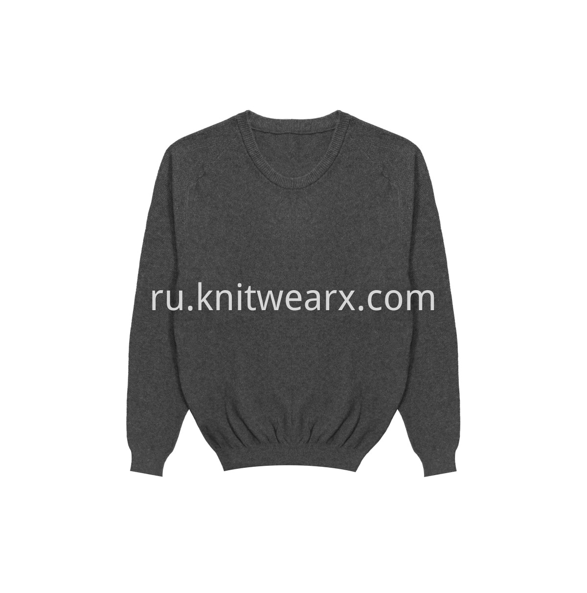Men's Knitted 100% Cotton Crewneck Pullover